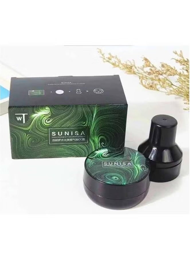 SUNISA SUNISA BB and CC Cream Natural Foundation With Air Cushion 20g Natural Finish  - Image 4