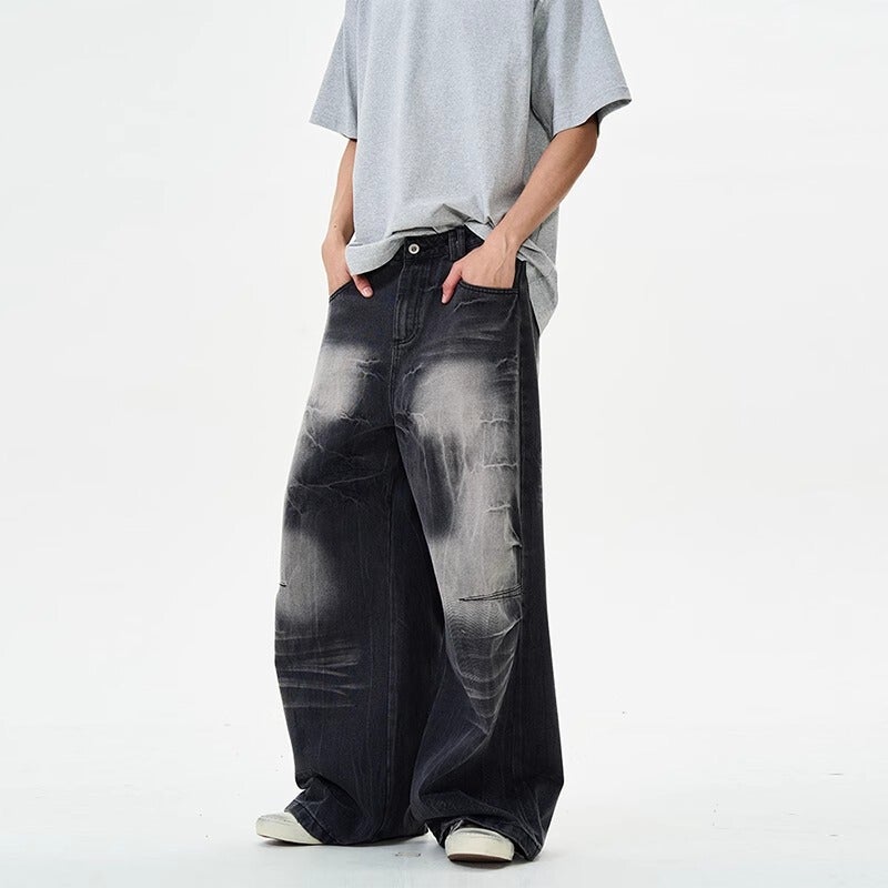 Unisex Classic Denim Jeans Loose Fit Daily Outdoor Wear - Image 4