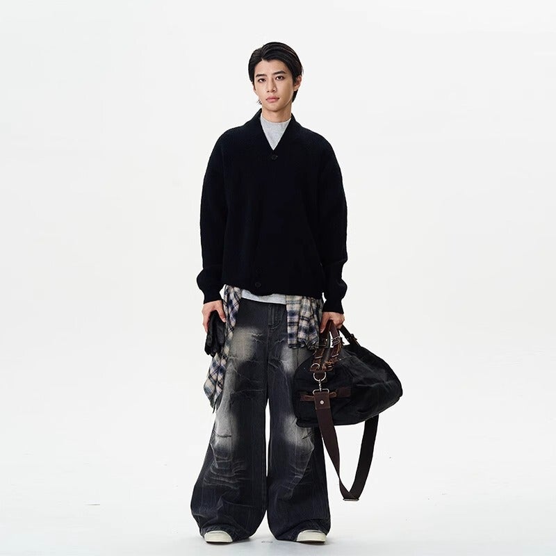 Unisex Classic Denim Jeans Loose Fit Daily Outdoor Wear - Image 5