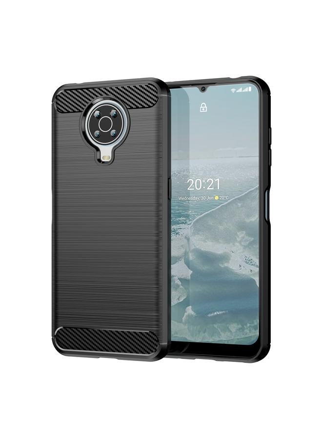 اس-توب جراب لهاتف Nokia G20 مصنوع من ألياف الكربون المصقولة TPU - Image 1