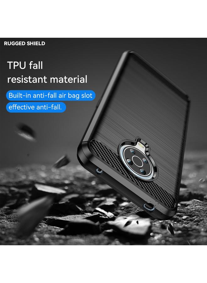 اس-توب جراب لهاتف Nokia G20 مصنوع من ألياف الكربون المصقولة TPU - Image 4
