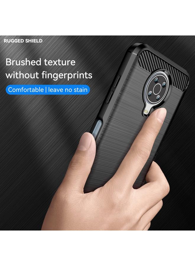 اس-توب جراب لهاتف Nokia G20 مصنوع من ألياف الكربون المصقولة TPU - Image 3