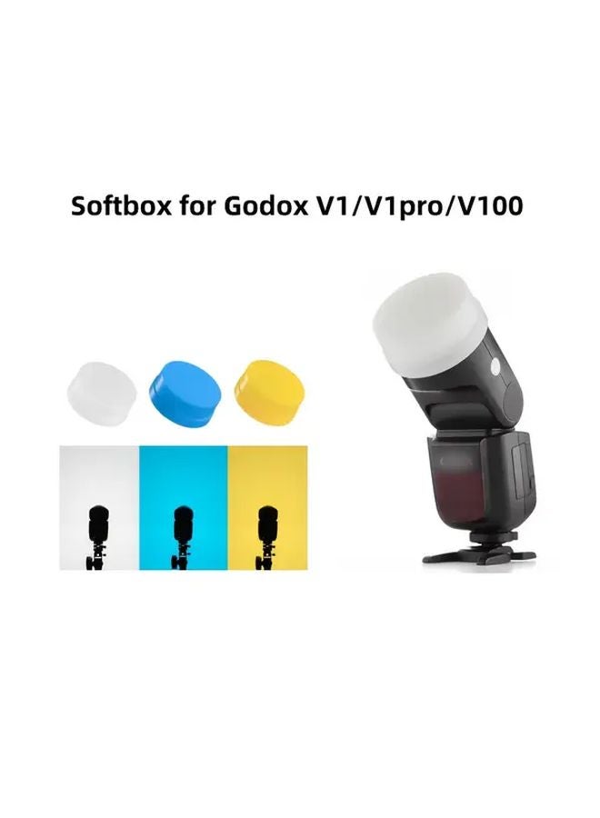 Blue Godox V1 Softbox Diffuser ABS Material Photography Lighting Accessory - Image 2