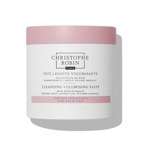 Christophe Robin Cleansing Volumizing Paste Shampoo with Rassoul Clay Rose Extracts Unisex Paste for Fine, Thin, and Flat Hair Color Safe 8.4 fl. oz - Image 1