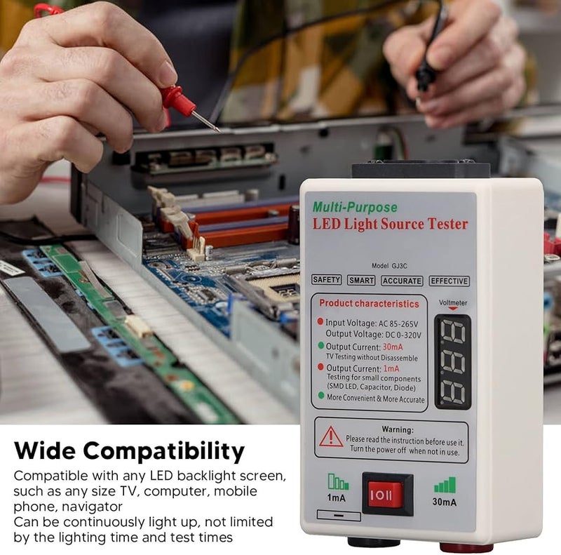 Fafeicy LED TV Backlight Tester with AC Switch for Lamp Bead and Constant Current Driver Board US Plug - Image 5
