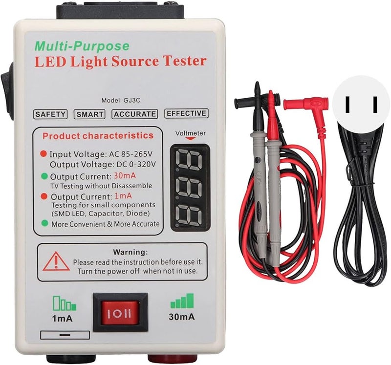 Fafeicy LED TV Backlight Tester with AC Switch for Lamp Bead and Constant Current Driver Board US Plug - Image 1