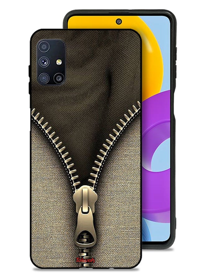 Tolwak Samsung Galaxy M51 Protective Case Cover Zip Pattern - Image 1