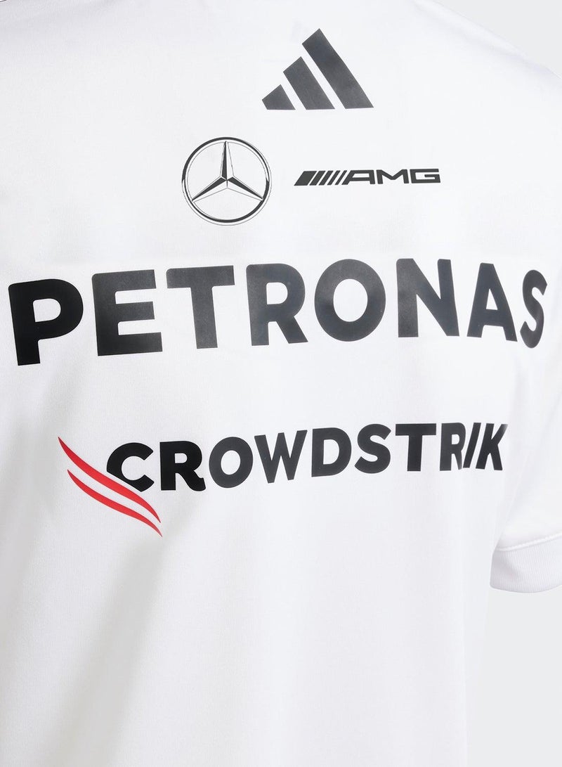 adidas مير جيرسي رياضي للأطفال 7-8 سنوات أبيض - Image 5