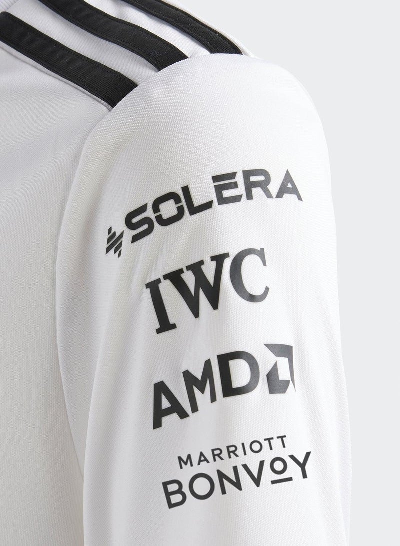 adidas مير جيرسي رياضي للأطفال 7-8 سنوات أبيض - Image 4