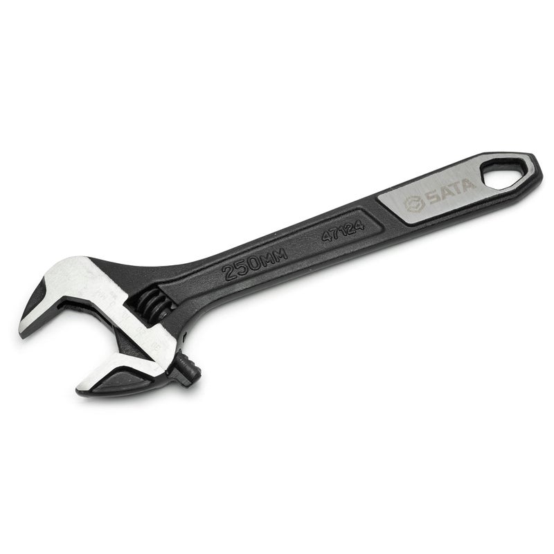 SATA 10-Inch Professional Extra Wide Jaw Adjustable Wrench with Forged Alloy Steel Body and a Chrome Plated Finish - ST47124 - Image 3
