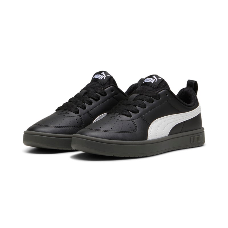 PUMA Rickie Kids Unisex Black Trainers - Image 2