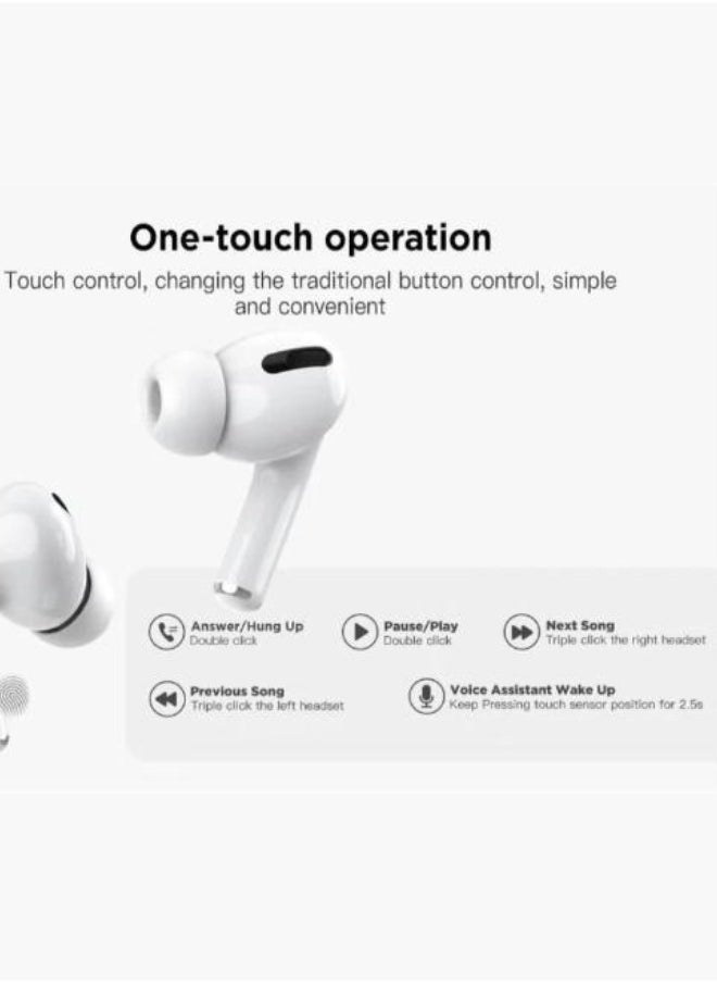 modio - Premium Deep Bass Wireless Bluetooth Headset D3 – True Wireless Stereo (TWS) Earbuds with Bluetooth 5.3, Noise Isolation, Touch Controls, Charging Case & Built-in Mic – Lightweight, Hi-Fi Audio Headphones for Android & iOS – Long Battery Life & Stable Connection - Image 1