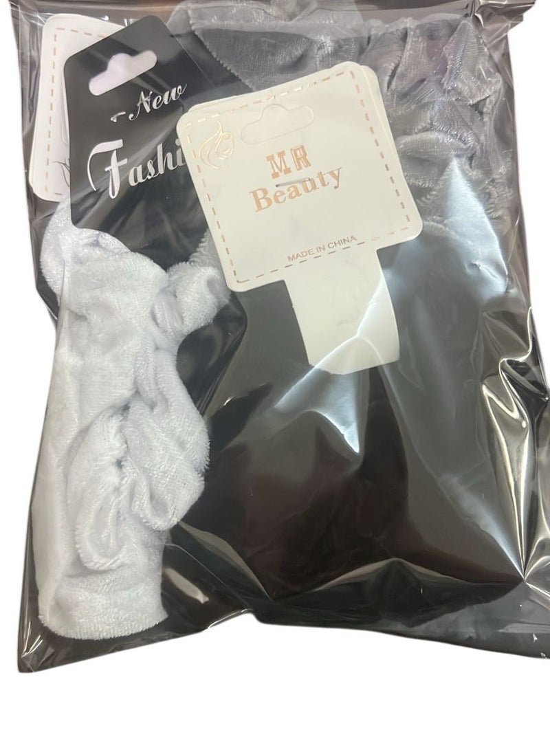 إسكدنيا إكسسوارات شعر مرنة (ربطات الشعر) لربط الشعر للخلف. - Image 2