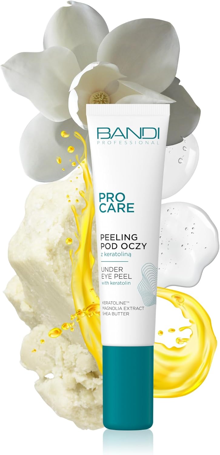 Bandi Under Eye Peeling Care with Keratolin Magnolia Extract Hydrating Eye Cream for Dry Skin Bags Remover Antiaging Repair Cream 15ml