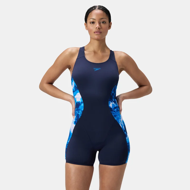 speedo Women's Printed One-Piece Swimsuit