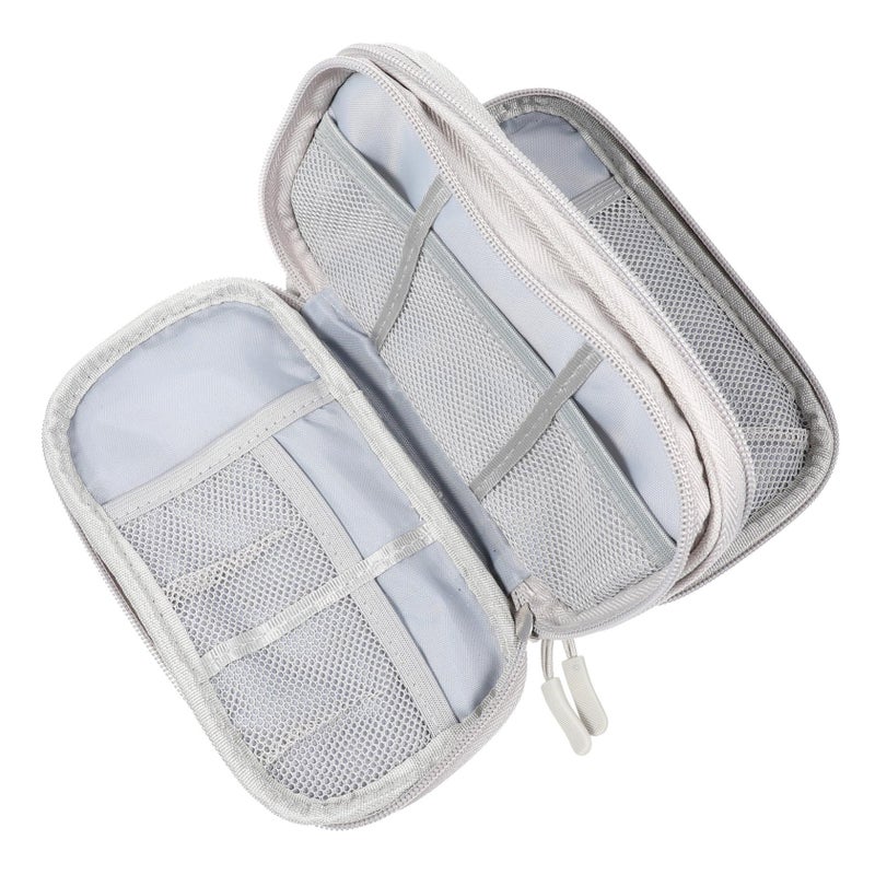 Travel Cord Wrap Bag Electronics Organizer Pouch For Storage Black - Image 2