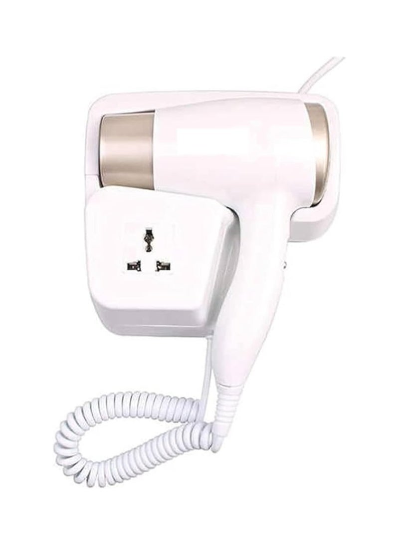 ماكس مجفف شعر كهربائي لون ابيض من ماكس 1300 وات يثبت على الحائط - g 808 - Image 1