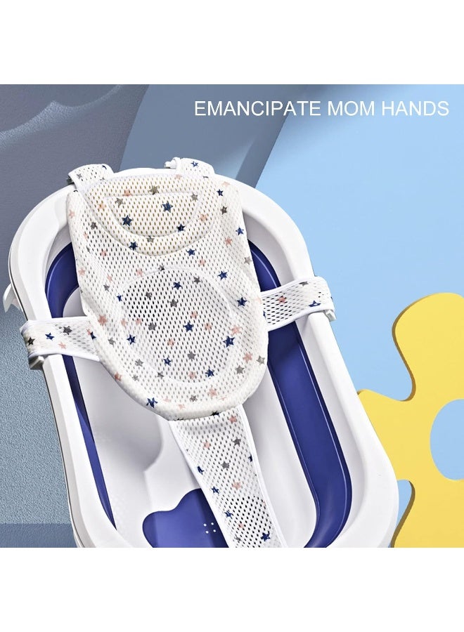 Garosa Baby Bath Seat Support Net Adjustable Versatile Infant Bathtub Sling Shower Mesh for Infant (Star) - Image 2