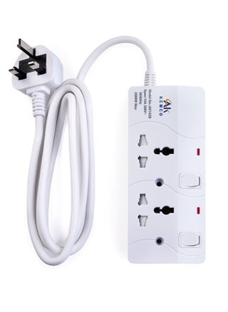 2 Way 2 Meter Extension Cord Power Cord Power Strip with Switch AK142 and 2 Meter Cord - pzsku/Z4C38CF81CE53ADE7AEA4Z/45/_/1716028822/81e76d71-6ab5-46b1-9233-8f5a14b38bdc