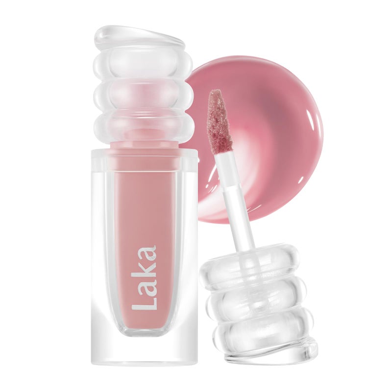 Laka Maxi Glayer Tint 3.8g/0.13oz, Glass Layer of Gloss, Ultra Glow & Vivid Layerable Pigments, High Shine Lip Oil, K-Beauty (#604 Misty) - Image 1