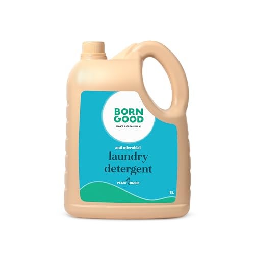 Born Good Natural Anti Microbial Liquid Detergent | 5000ml | Plant-Based, Biodegradable, Non-Toxic, Eco-Friendly, Organic, Herbal | Kills Odour Causing Bacteria | Formulated For Activewear | Baby Safe - Image 1