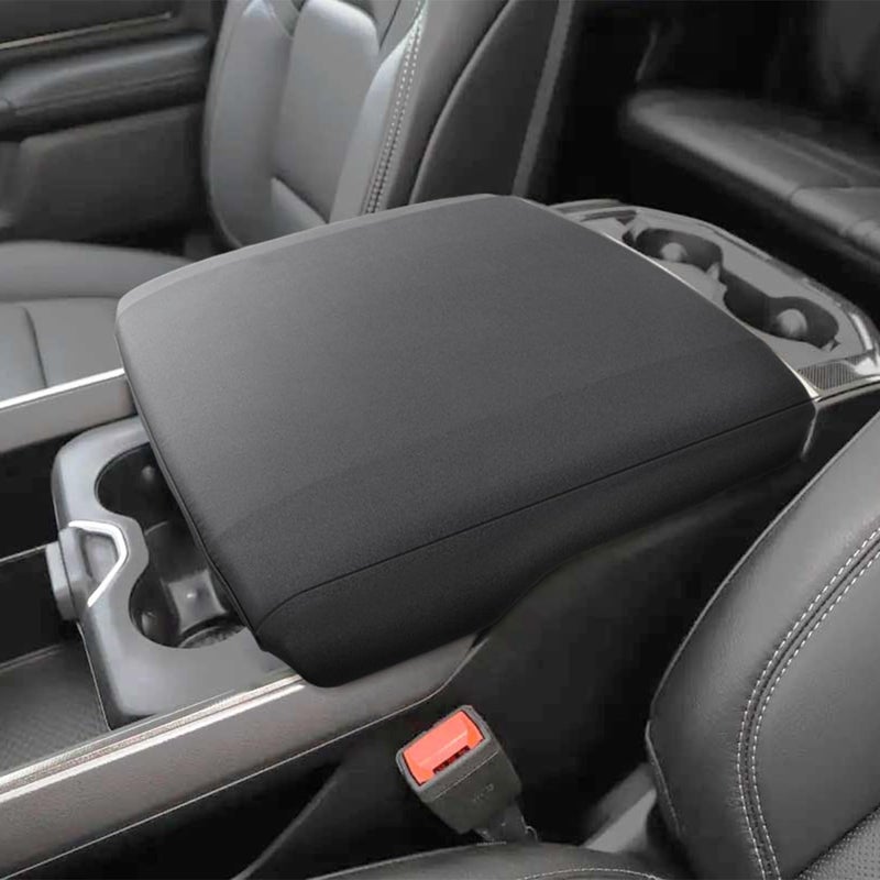 PIMCAR Center Console Cover for 2019-2025 2026 Ram 1500 2500 3500 Accessories Neoprene Armrest Cover Soft Cozy Protector Interior (Bucket Seat Only) - Image 1