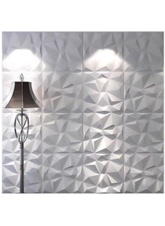 Generic 3D Wall Panels (10PCS), 30CM x 30CM PVC Waterproof Wall Panel Diamond Textured Modern Decor Wall Tiles Accent Wall Panels for Living Room Bedroom Hotel Office  - Image 5