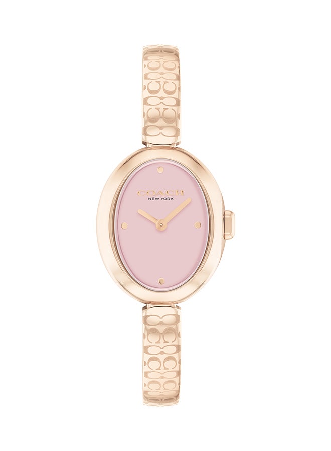 COACH WATCHES OVAL ANALOG WOMEN'S PINK CASE WATCH - 14504486 - Image 1