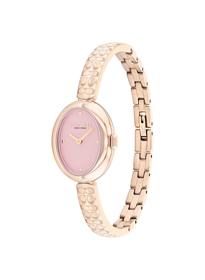 COACH WATCHES OVAL ANALOG WOMEN'S PINK CASE WATCH - 14504486 - Image 3