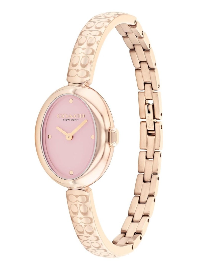 COACH WATCHES OVAL ANALOG WOMEN'S PINK CASE WATCH - 14504486 - Image 1