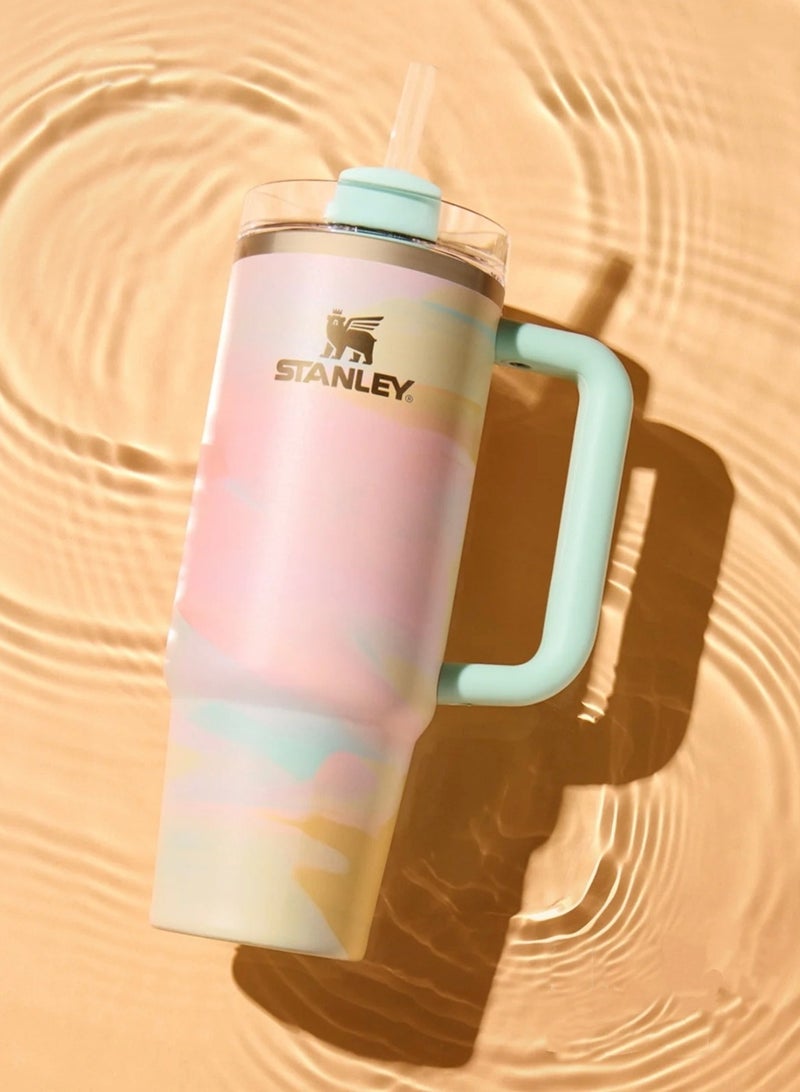 Stanley Quencher H2.0 FlowState Stainless Steel Vacuum Insulated Tumbler with Lid and Straw for Water, Iced Tea or Coffee, Smoothie and More, 40 oz - Image 2