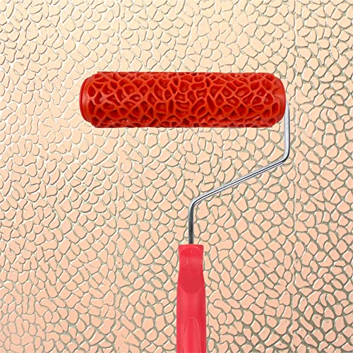 Nichiyo 7'' Texture Roller DIY Decorative Art Pattern Paint Roller Rubber Roller for Walls, Furnitures and Floors Decoration(EG317T) - Image 1