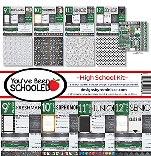 Reminisce REMBC High School Scrapbook Collection Kit Multicolor 12x12 inches - Image 1