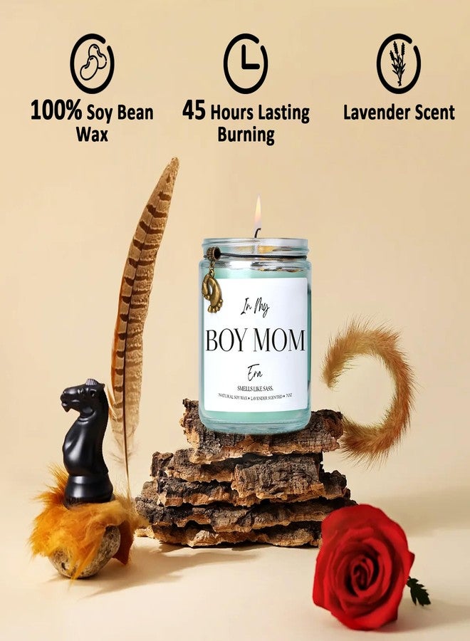 Ohmique in My Boy Mom Era Candle - Boy Mom Era Gifts New Baby Scented Gift for Mommy, First Candle Gift for Women New Mother After Birth, Cool Mother Present. 7oz - Image 2