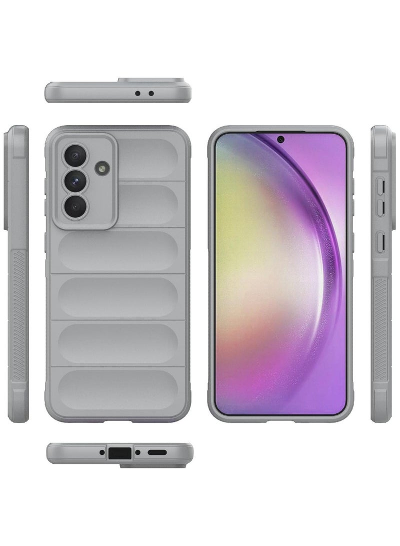(samsung a56 cover )  جراب samsung a56 ماجيك شيلد مرن مضاد للصدمات وحماية كاملة للخدوش مع حماية للكاميرا لهاتف سامسونج a56 - Image 3