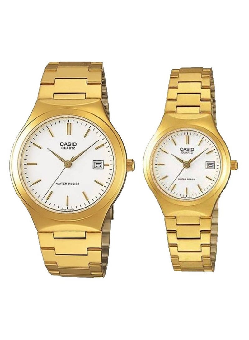 CASIO Analog Quartz Stainless Steel Couple Watch MTP/LTP-1170N-7ARDF - Image 1