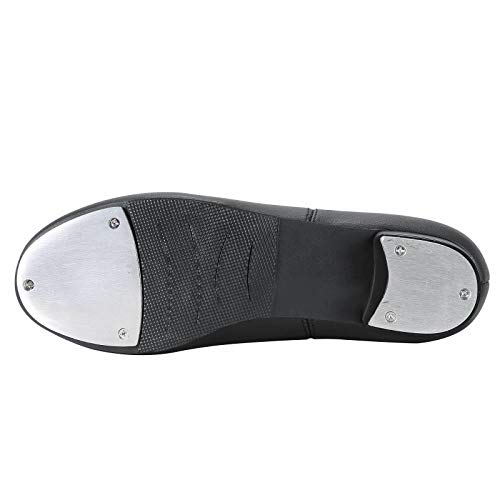 Linodes PU Leather Lace Up Tap Shoe Dance Shoes for Women and Men's Dance Shoes-Black-6M - Image 4