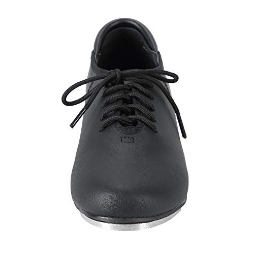 Linodes PU Leather Lace Up Tap Shoe Dance Shoes for Women and Men's Dance Shoes-Black-6M - Image 3