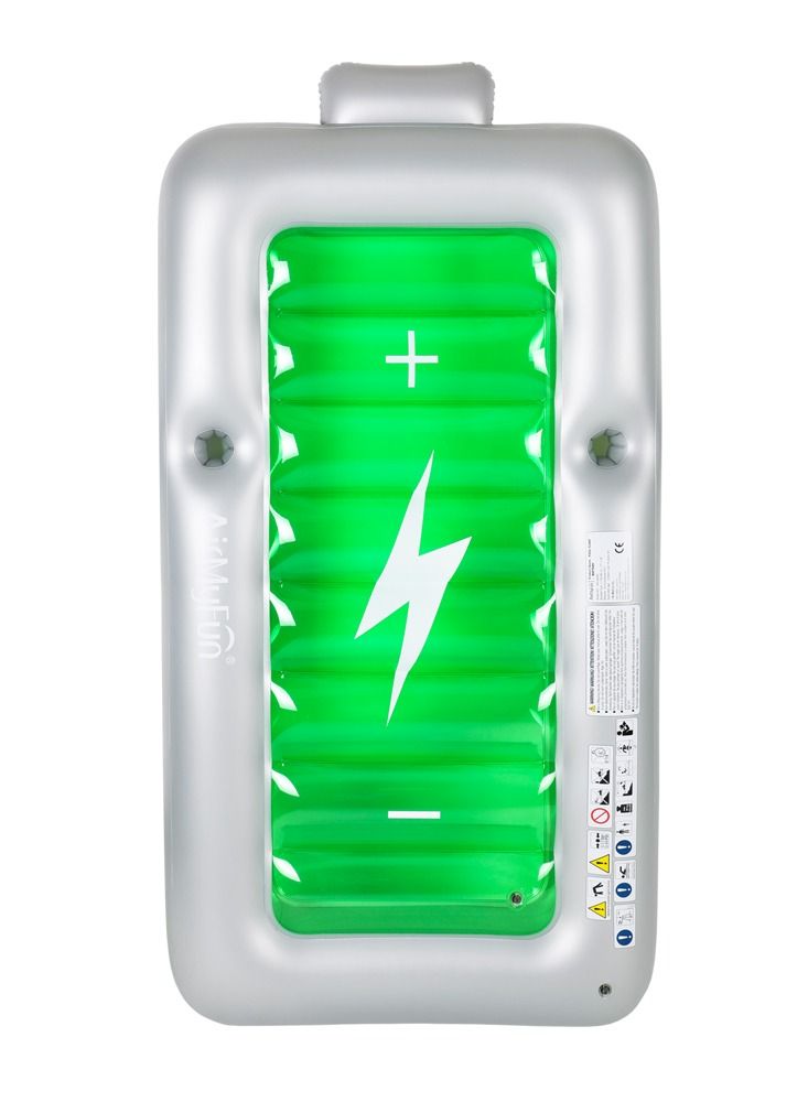 AirMyFun Pool Maxx Giant Charger Battery Water Swimming Float for Kids Adults Family for Playing Pool Party Made PVC Material - Image 1