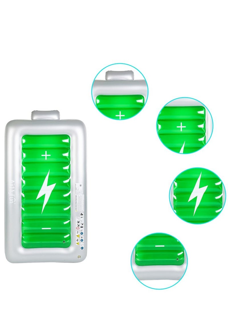 AirMyFun Pool Maxx Giant Charger Battery Water Swimming Float for Kids Adults Family for Playing Pool Party Made PVC Material - Image 3