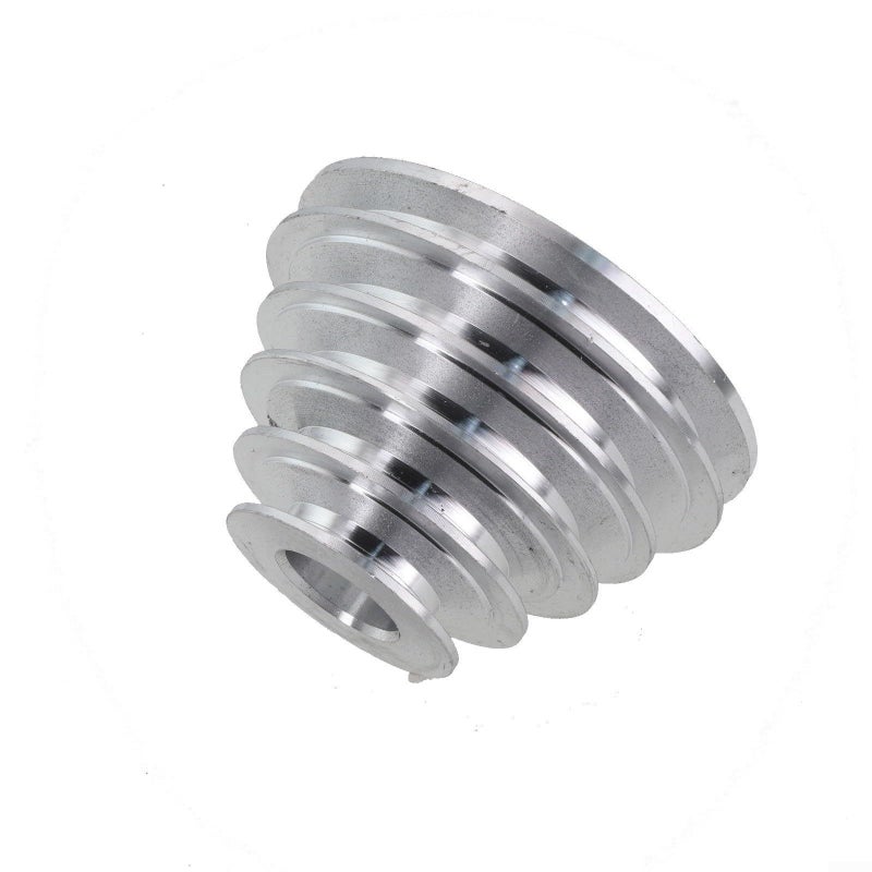 Pagoda Pulley Wheel Aluminum Transmission Wheel 5 Step Speed Control For Benchtop Drill Press Compatible With A Type V Shaped Timing Belt Motor Shaft 22mm - Image 4
