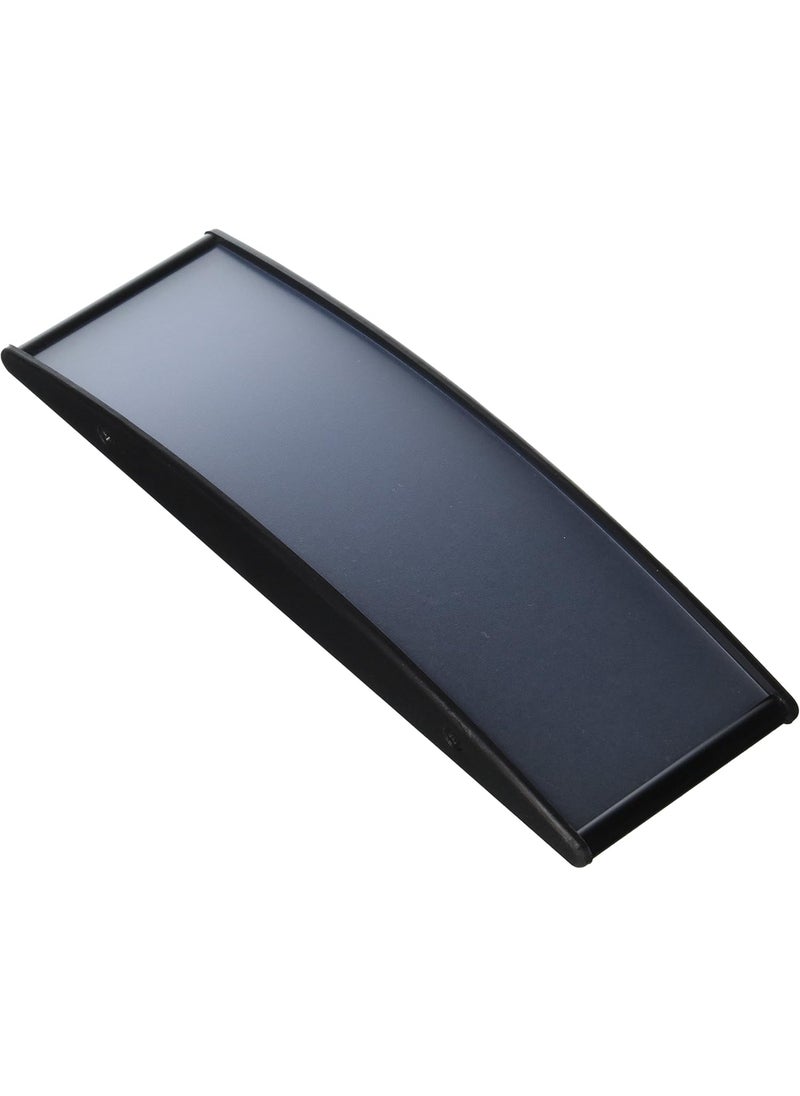 Displays2go Displays2go Set of 5 Curved Office Business Door Sign Holder  Curved Door Sign for Vertical or Horizontal Mount  Aluminum Frame Signage  Black WCSBK852  - Image 1
