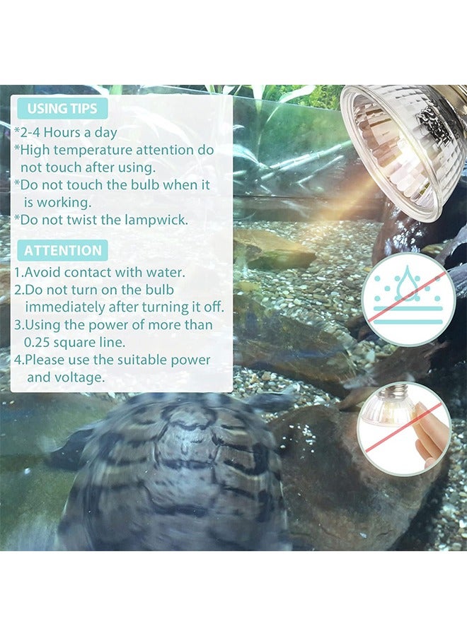 3-Pack 75W UVA+UVB Bulbs | Heat and Light for Reptiles and Amphibian Tanks, Terrariums and Cages | Works with Various Lamp Fixtures - Image 4