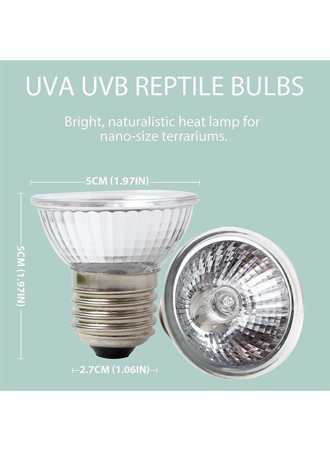 3-Pack 75W UVA+UVB Bulbs | Heat and Light for Reptiles and Amphibian Tanks, Terrariums and Cages | Works with Various Lamp Fixtures - Image 2