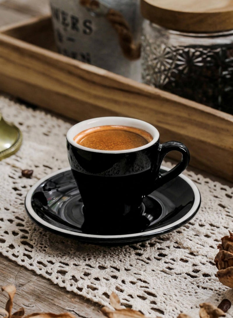 Shuer Ceramic Coffee cup, Espresso cup，Arabic coffee cup，Turkish coffee cup  75ml，Suitable for Home Office Restaurant Gifts Garden Party Home Afternoon Tea Set - Image 1