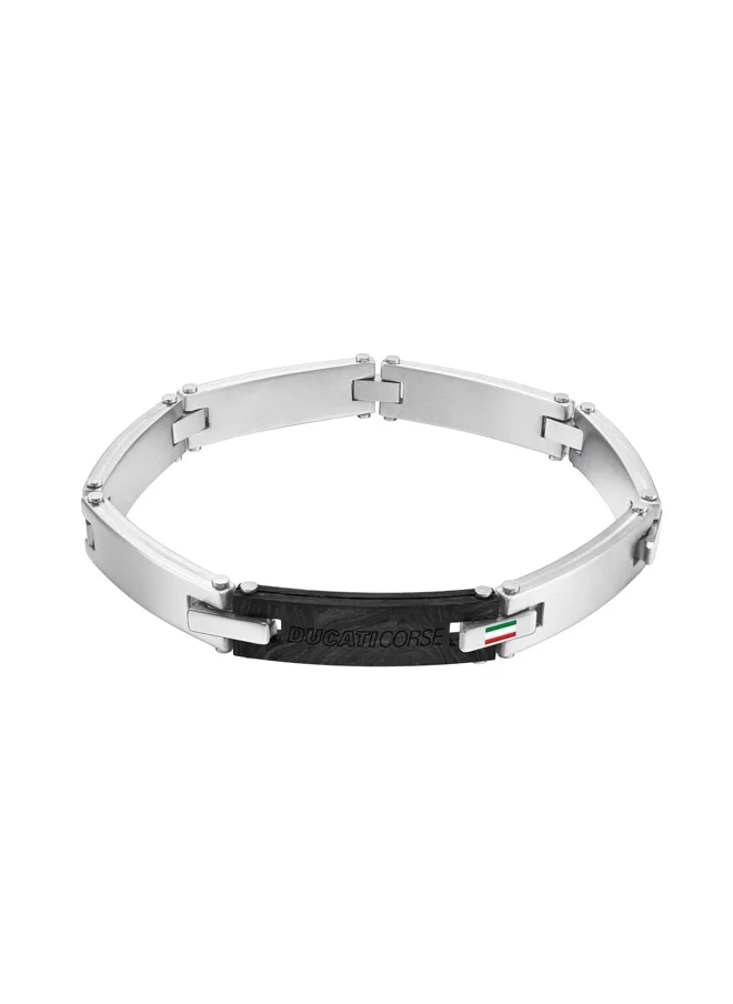 Ducati Corse Ducati Speciale Silver Bracelet For Men - DTAGB0000503