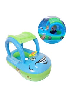 General Inflatable Baby Swimming Float, Inflatable Baby Pool Float Ring with Awning, Inflatable Swimming Float for 6-36 months old  - Image 1