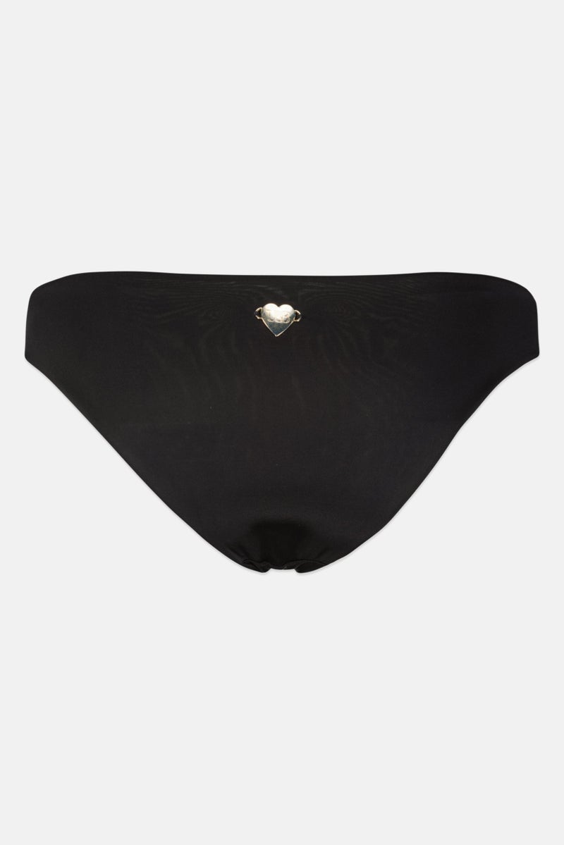 TWINSET Women Solid Bikini Bottom, Black  - Image 2
