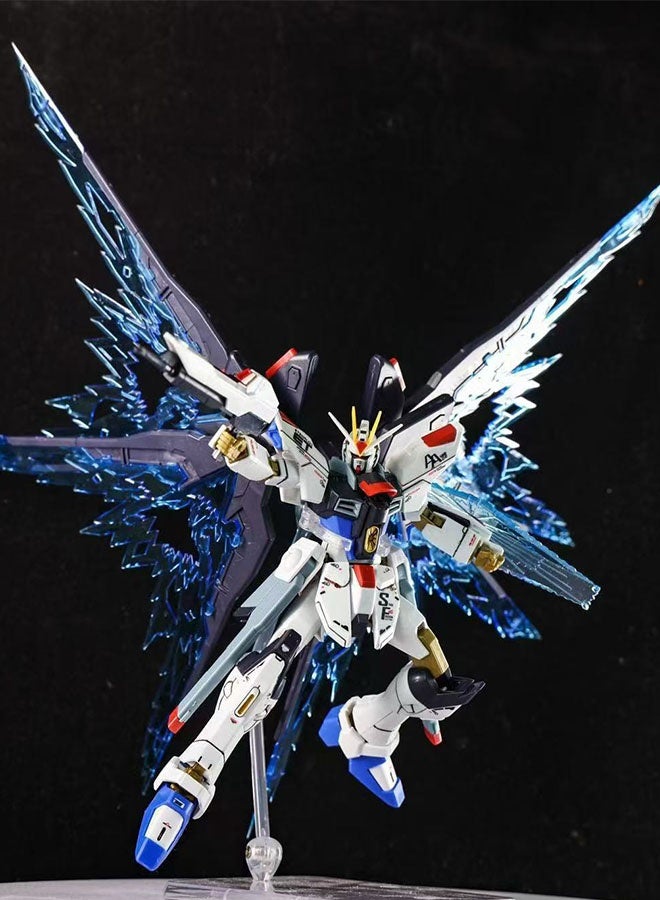 HALAMODO Gundam Strike Freedom Model Kit , With Light Wing Effects , Water Decals , Soul Base , Action Figure Mecha Assembly Model , Desktop Decor , Office Desk Decoration Collection Display Memorial Present, Cool Birthday Gift For Boys and Girls - Image 4