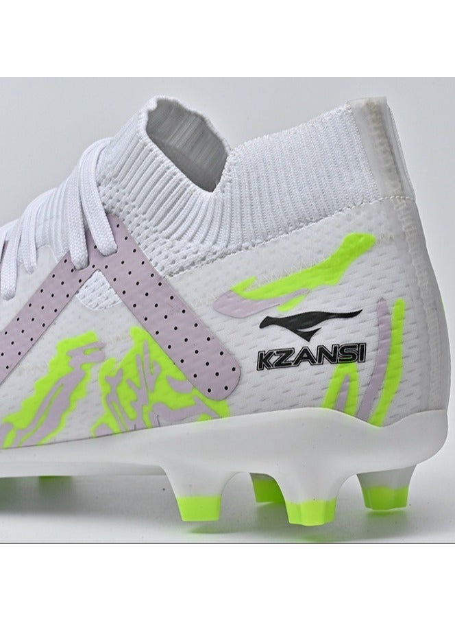 SKT Shiketro Adult Non-Slip Professional Training Football Shoes, Fold-Resistant And Non-Deformable, High-Top Protective Breathable Long-Spike Shoes, Suitable For Men And Women On Artificial Grass - Image 2
